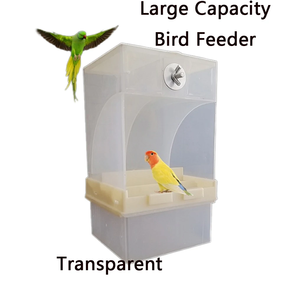 440 мл/850 мл Акриловая домашних птиц кормушка для попугаев гнездо Пластик птичья