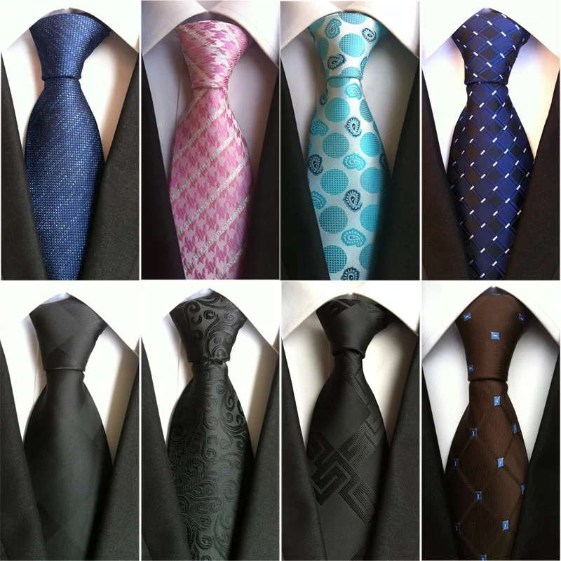 Новинка от производителя Классические мужские галстуки из 100% шелка 8 см