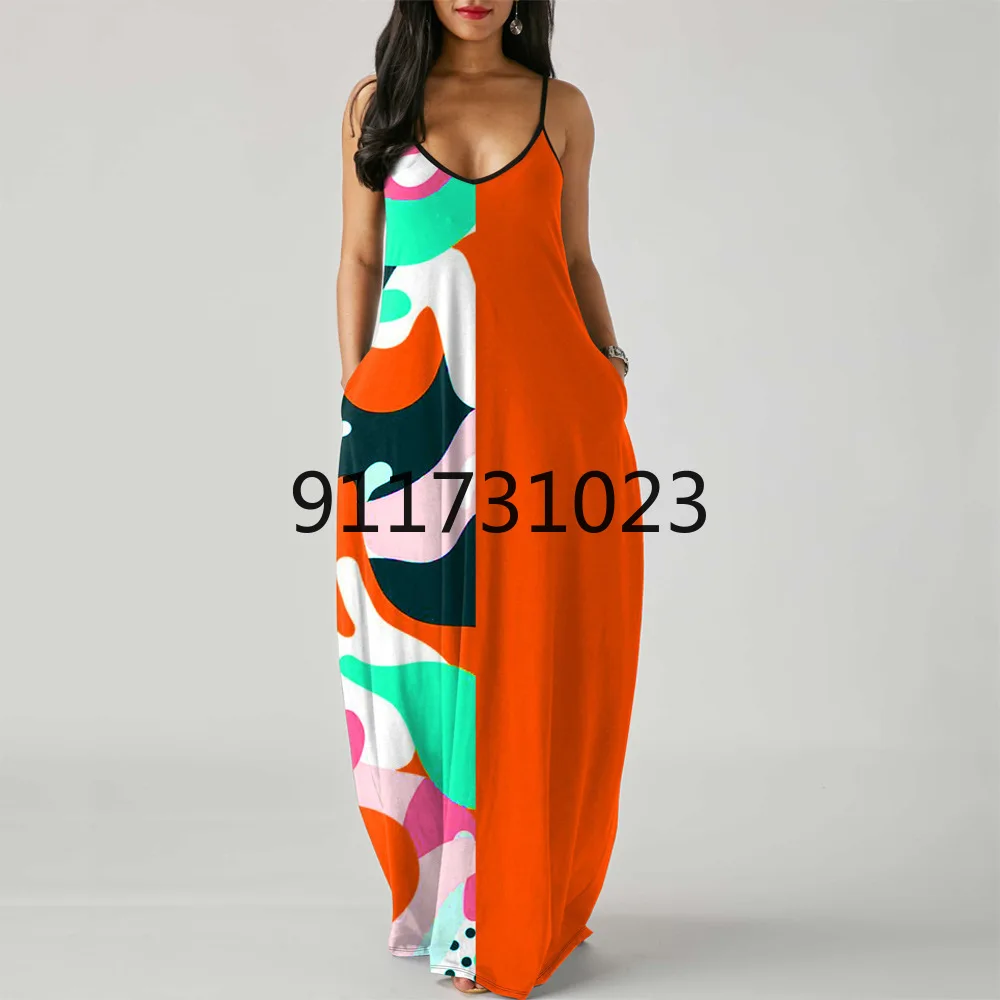 2021 летнее сексуальное платье в африканском стиле с принтом без рукавов и