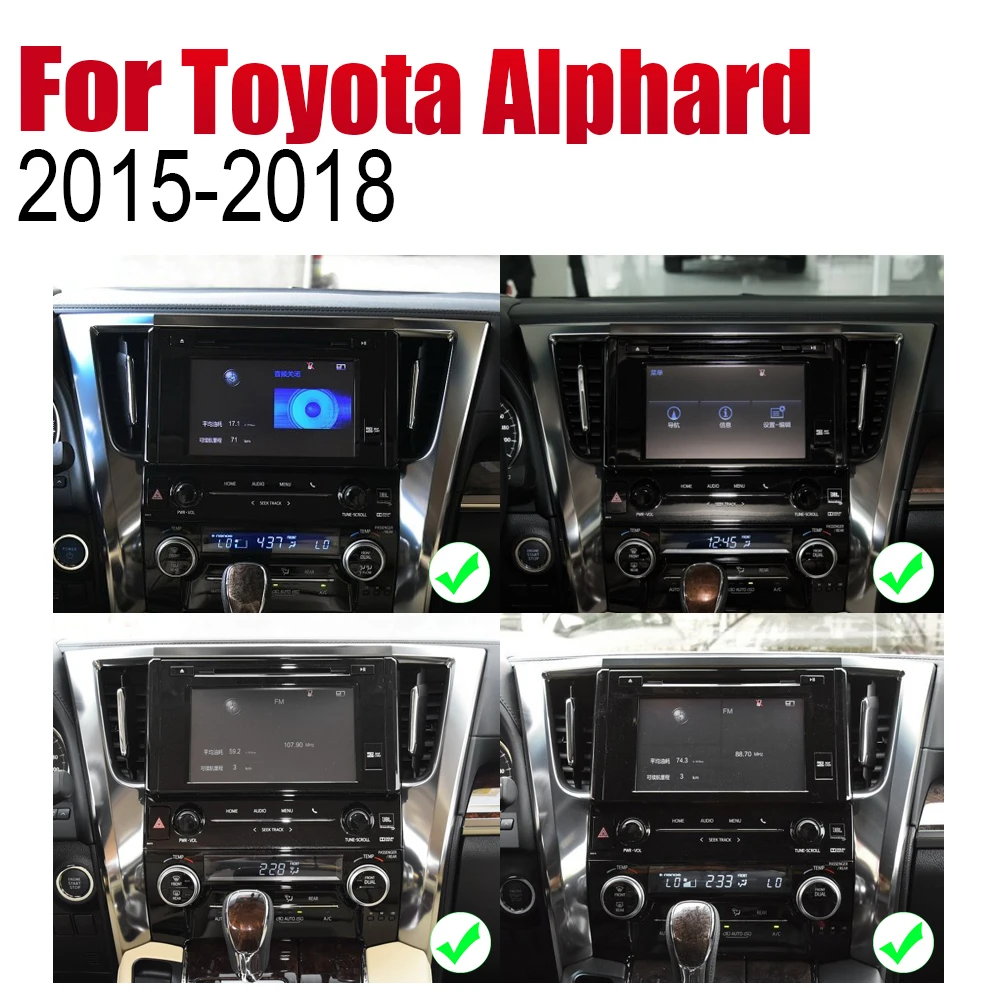 Автомагнитола на Android с GPS-навигацией для Toyota Alphard 2015 2016 2017 2018 Bluetooth Wi-Fi 2din стерео