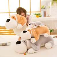35/70/95CM New soft dog plush toy down cotton padded cushion cartoon puppy dog pillow cute valentine's day gift for girlfriend