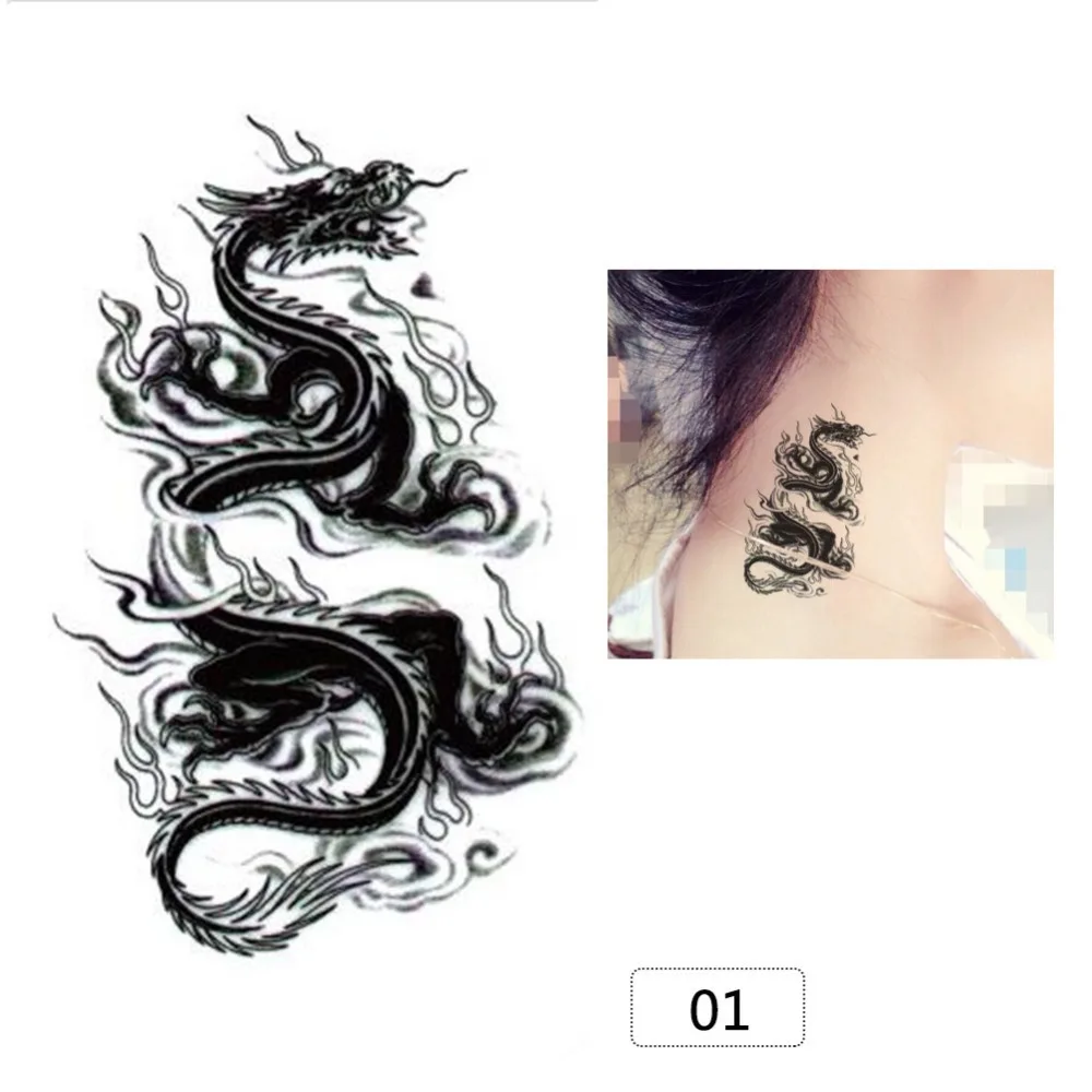 3 листа временные тату наклейки на тело для мужчин и женщин цветной олень кошка