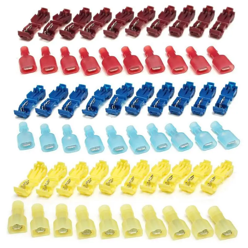 

Wire Cable Connectors Terminals Crimp Lock Quick Splice T-Taps Insulated Wire Terminal Connectors Car Alarm Installation