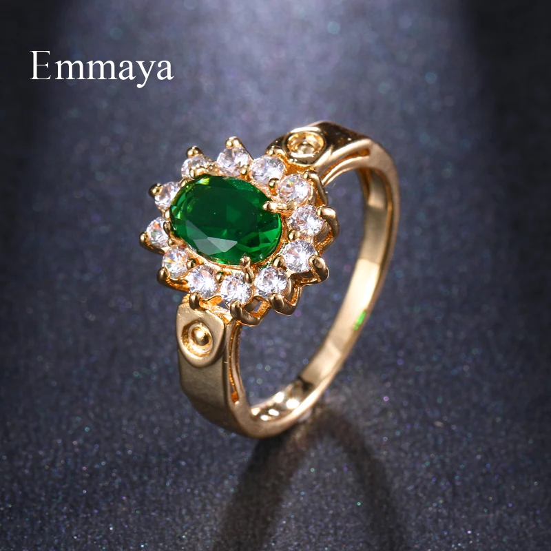 Женское кольцо с цирконием Emmaya Классическая модель четыре цвета на выбор |