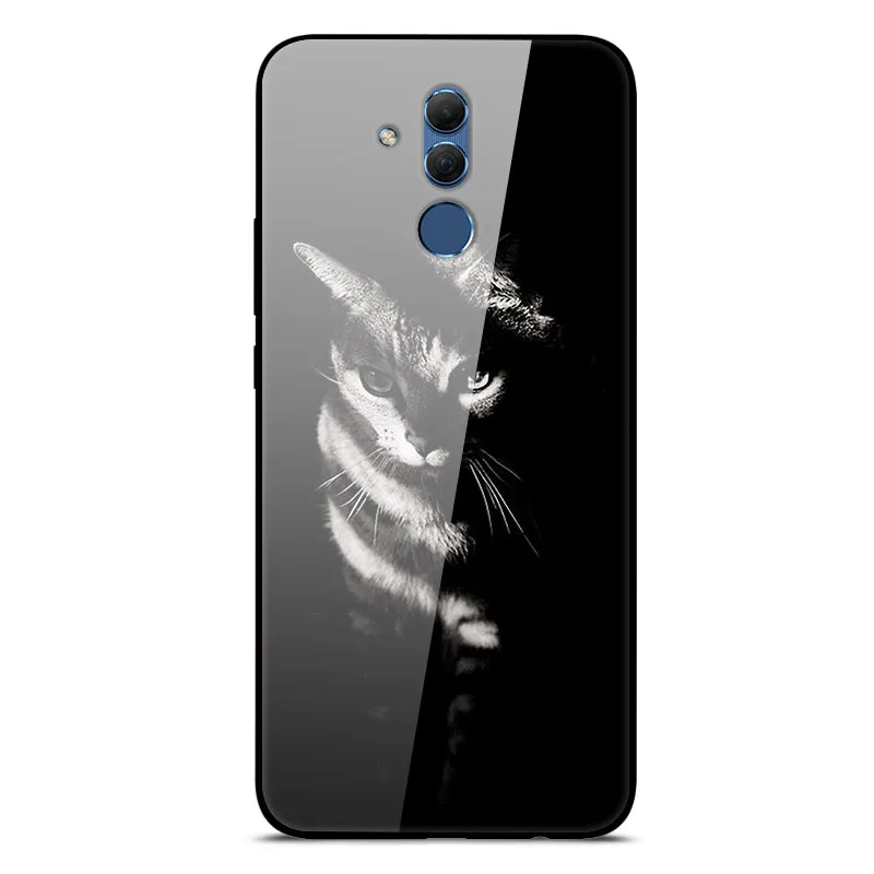 Mate 20 Lite чехол для huawei mate 20 Lite чехол s 6,3 силиконовый бампер из закаленного стекла+ Жесткая задняя крышка из поликарбоната чехол для телефона s Coque - Цвет: 28