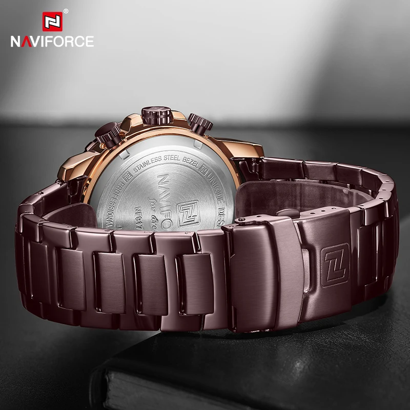 

Top Brand NAVIFORCE Original Men Watches Fashion Sport Waterproof Quartz Wristwatch Luxury Business Stainless Steel Analog Clock