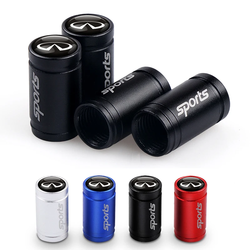 4 шт. спортивные эмблемы колеса автомобиля колпачки клапана стволовых чехол для