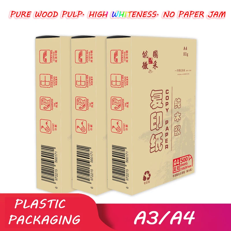 

Outlet Direct Copy Paper Wholesale A4 Printing Paper 70g Office Supplies Paper 80 G A3 White Paper 500 Copy Paper