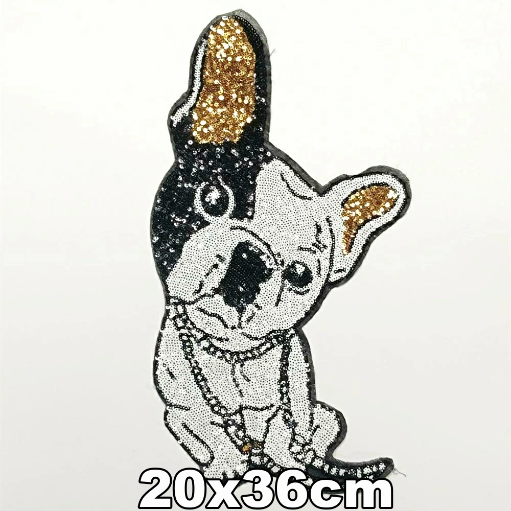 

Accessory large embroidery big dogs animal cartoon patches for clothing AZ-3380