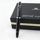 Шариковая ручка Jinhao 159, черная, яркая, с серебристой широкой ручкой, роскошные шариковые ручки для письма в подарок