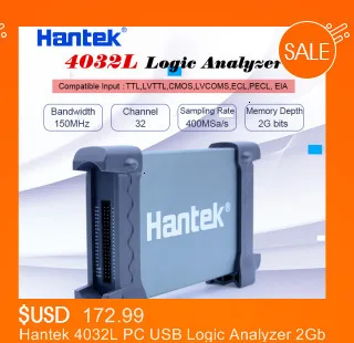 Hantek DSO3064 автомобильный осциллограф комплект для диагностики автомобиля 4 канала USB 2,0 200 мс/с 60 МГц счетчик Frenquency LAN опционально