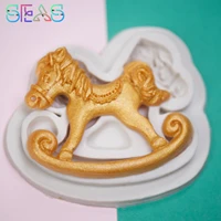 trojan horse shape silicone fondant molds baby birthday cake decorating tools gumpaste chocolate moulds