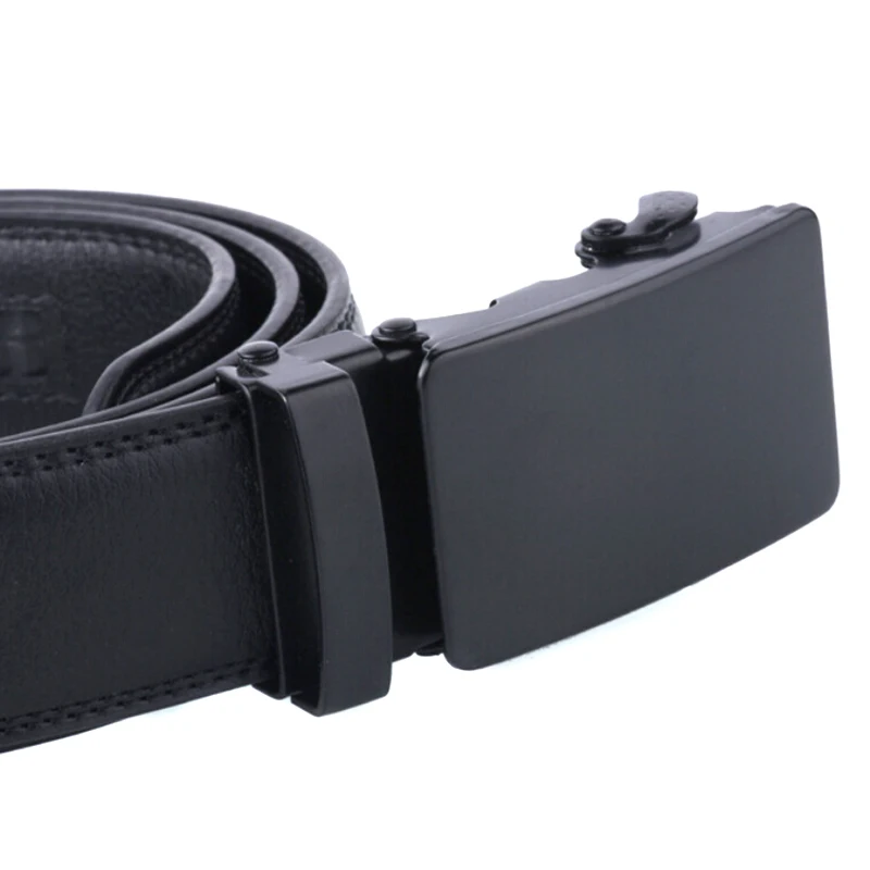 

1pc Men's Automatic Buckle Belt Slip Buckle Business Casual Leather Waist Belt