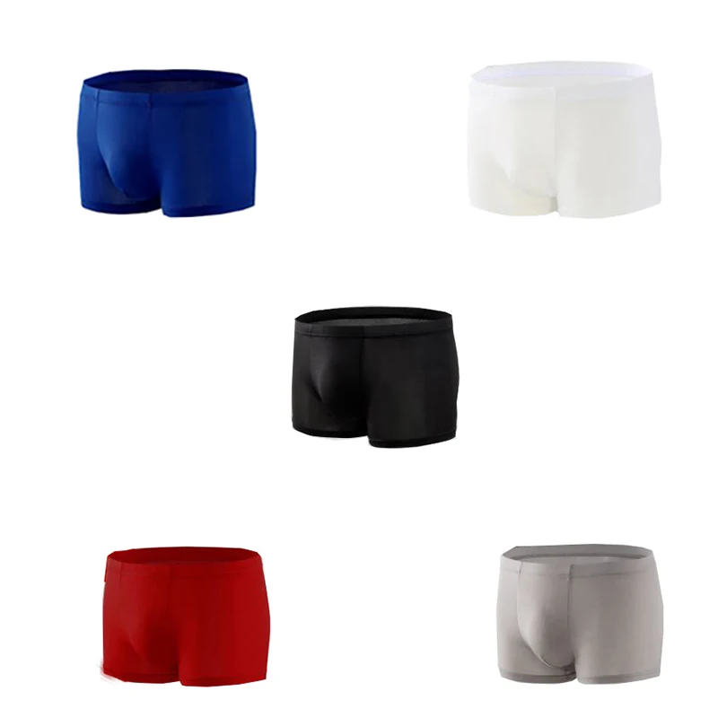 

Новинка 2021, мужское нижнее белье, мужское удобное дышащее нижнее белье из вискозы, сексуальные однотонные боксеры, шорты, мужское нижнее бел...