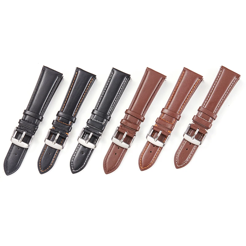 Getalia Top Grain Leather Watch Band 18mm 20mm 22mm 24mm Quick Release Leather WatchBands Extra Soft Watch Strap for Men Women