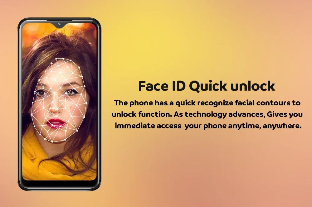 4g lte y9 4gb ram 64gb rom android face id quad core mobile phone 13mp hd camera unlocked 6 26inch water drop screen smartphones free global shipping