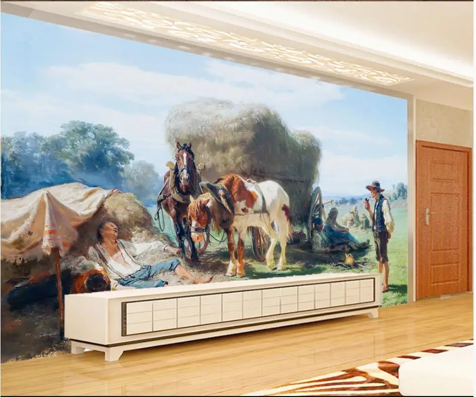 Пользовательские фото обои для стен 3 d фрески классическая картина маслом на