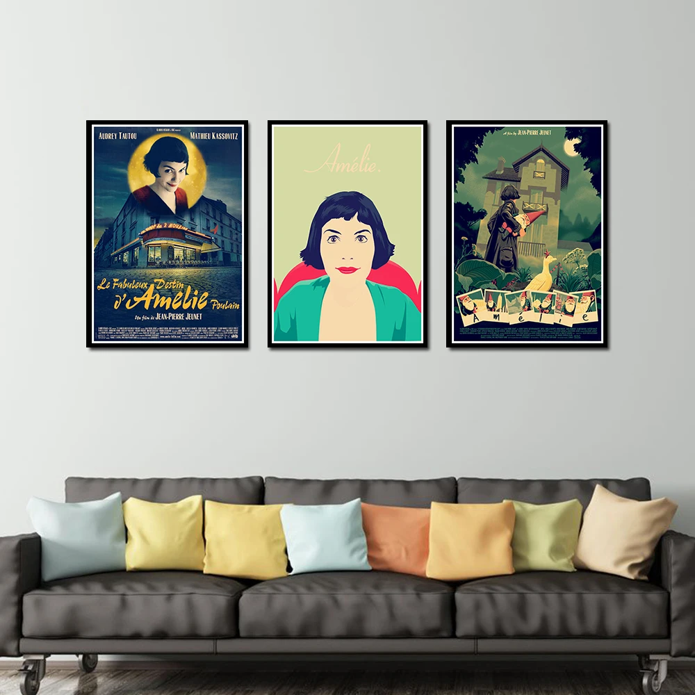 Amelie плакат декоративный DIY настенная холщовая наклейка для домашнего бара