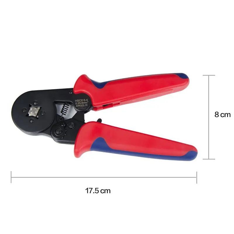 Обжимные плоскогубцы + 1200x обжимные клеммы Соединительный комплект обжимной