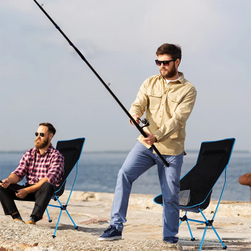 Murah Kursi Lipat Luar Ruangan Kursi Berkemah Portabel Kursi Luar Ruangan Aloi Aluminium Untuk Memancing Piknik Bepergian Pantai Bangku Portabel