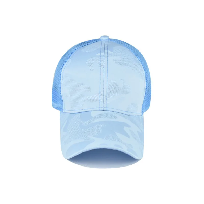 

2022 Women's Ponytail Baseball Cap Mesh Camouflage Summer Leisure Simple Snapback Cap Outdoor Streetwear Sport Hat For Women Men