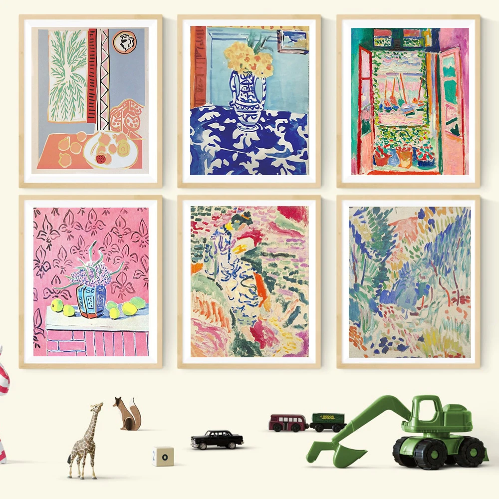 

Henri Matisse Retro Posters And Prints Abstract Landscape Wall Art Vintage Canvas Painting Pictures For Living Room Home Decor