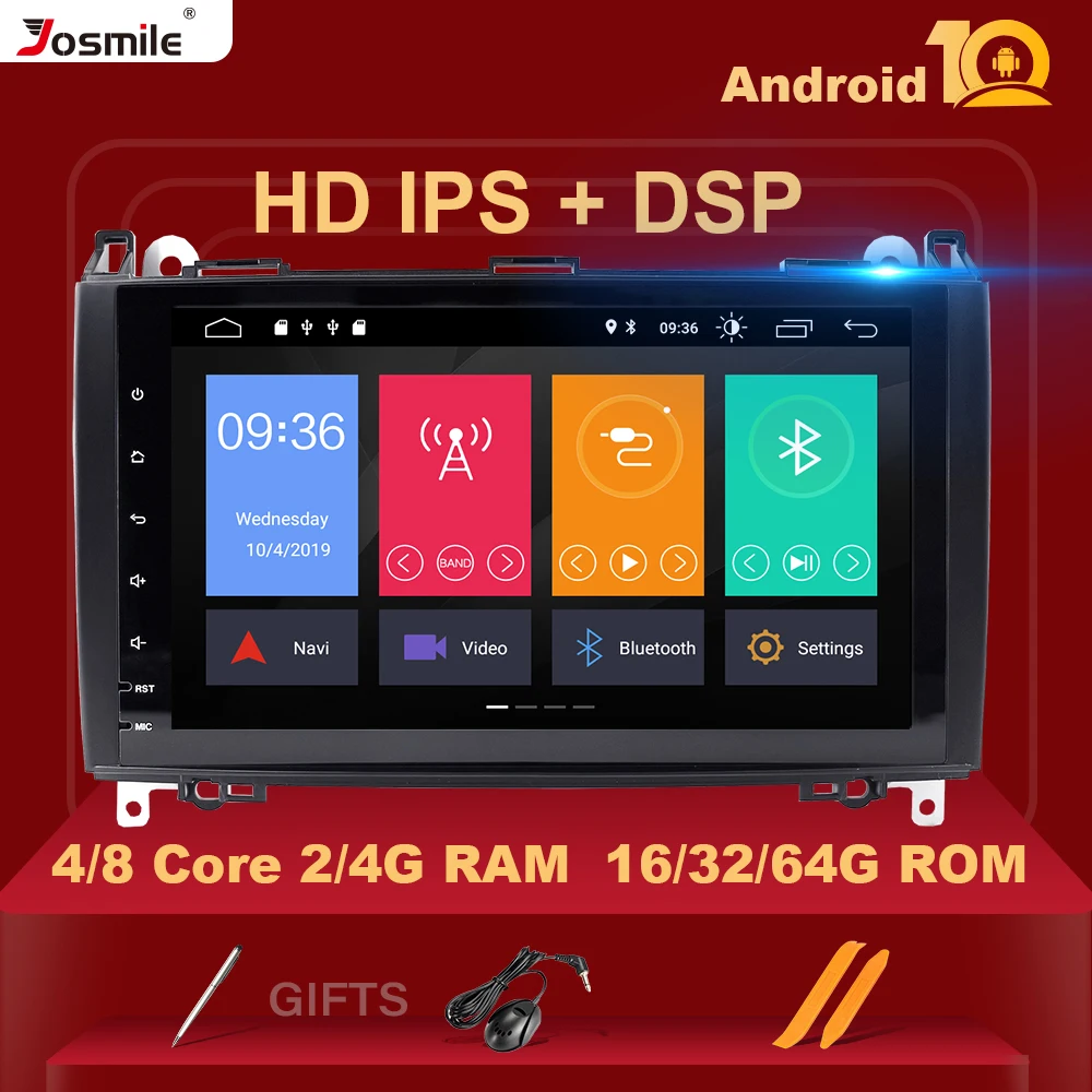 Автомобильный радиоприемник DSP 2 din GPS головное устройство для Mercedes Sprinter W906 Benz B200 A B