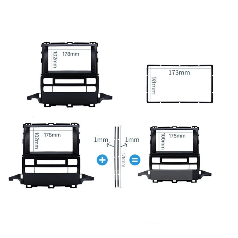Автомобильный стерео радио фасции панель Отделка приборной панели комплект для