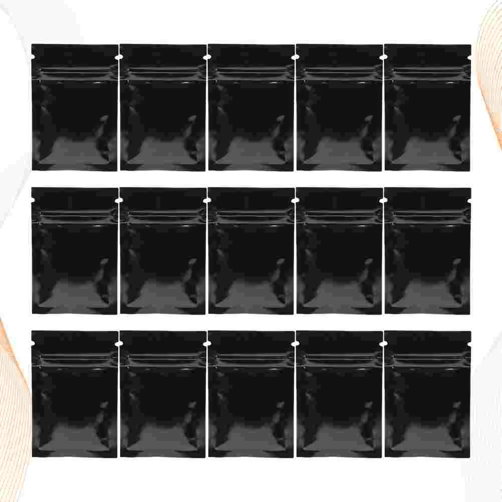 

100PCS Zipper Zealed Bags Tea Packaging Bags Self-sealing Food Bags Flat Bottom Bag for Home Shop 7x10cm