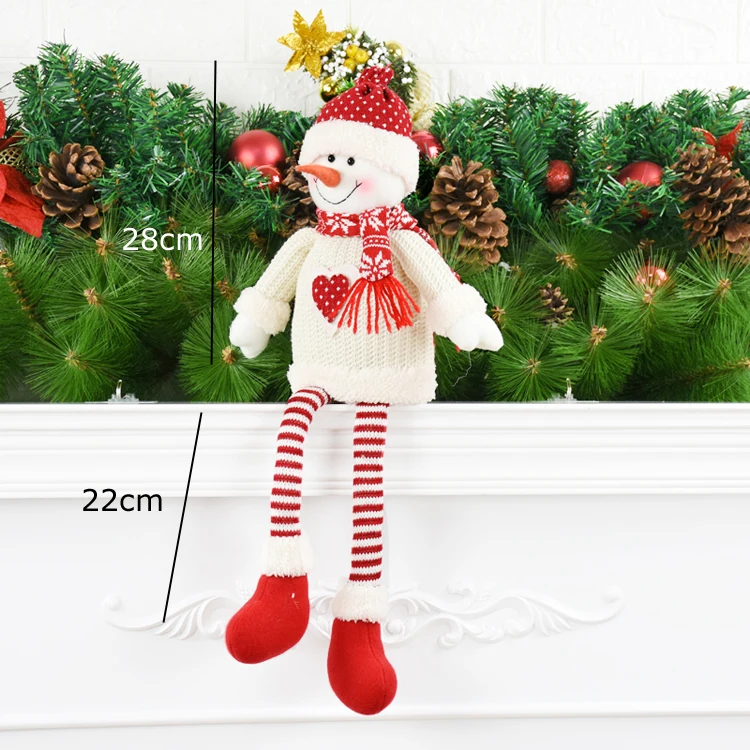 snowman 206 Рождественское украшение сидящий Санта Клаус снеговик лося фигуры ангелов Праздничная игрушка Рождественская Кукла новогодние вечерние настольные украшения для дома - Цвет: snowman 206