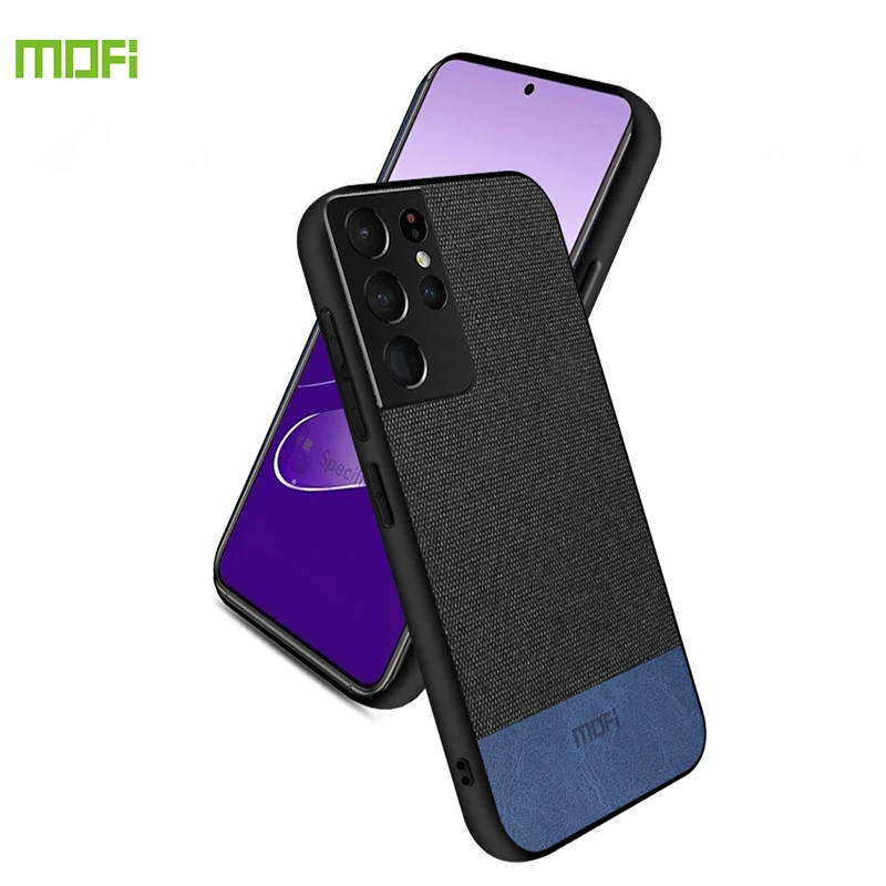 Чехол для Samsung S21 + S20 S10 тканевый противоударный жесткий чехол MOFi Galaxy Ultra Plus S9 Note 20 A50