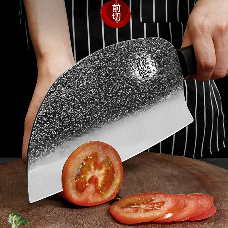 Кухонные ножи ручной ковки острый нож для нарезки кухонный бытовые кусочки мяса