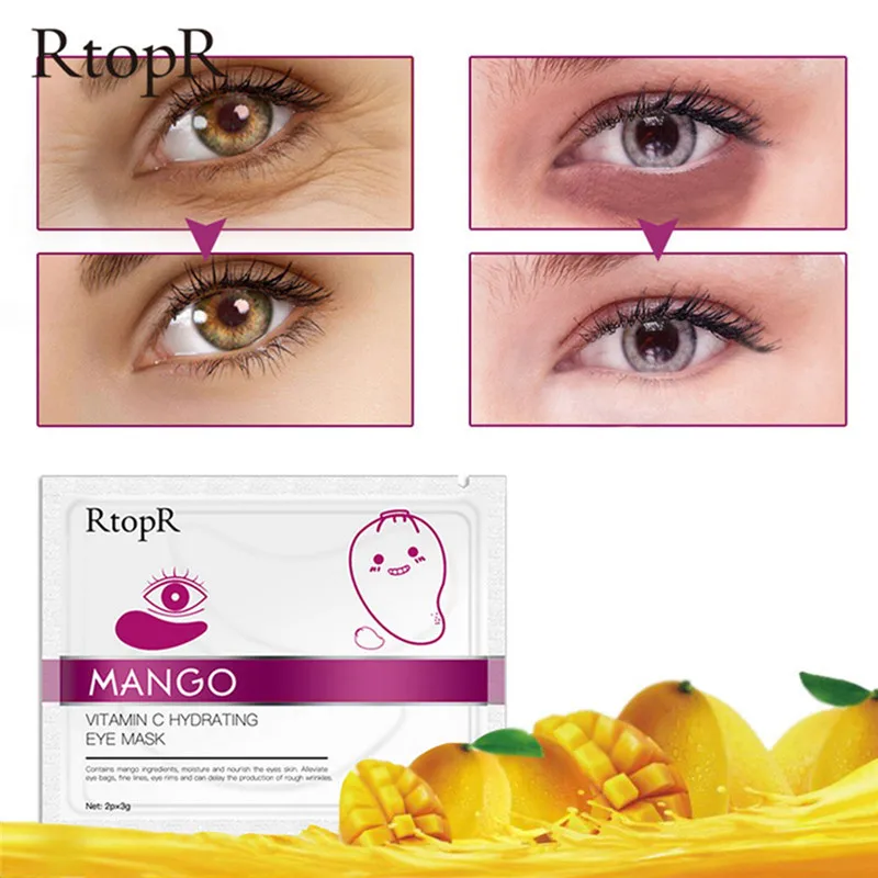 Распродажа! 1 пара витамина С маска для глаз темные круги удаления морщин против