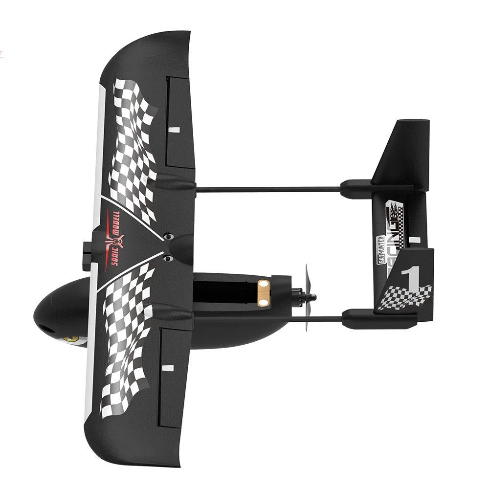 SONICMODELL Skyhunter Racing RC Airplane 787mm Wingspan FPV Aircraft Kit Crash Absorption System Traditional Twin-Boom Tail