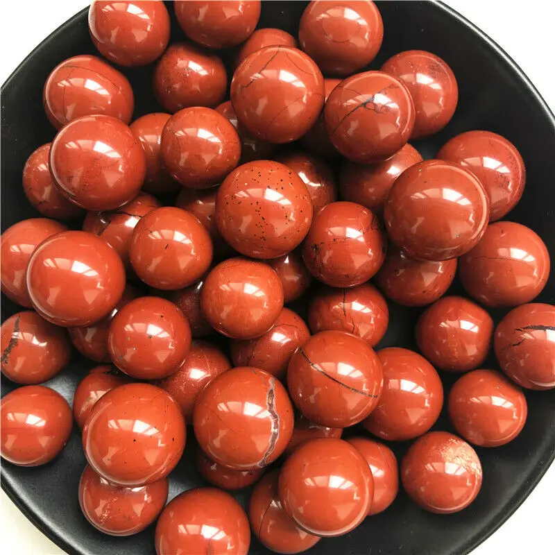 Прямая поставка натуральный красный кристалл яшмы кварцевый шаровой шар