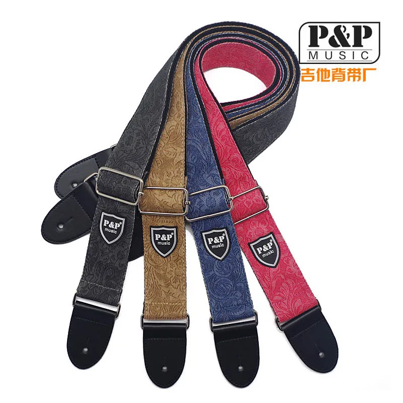 Гитарный ремень оптовая продажа джинсовый хлопковый бакелитовый Универсальный