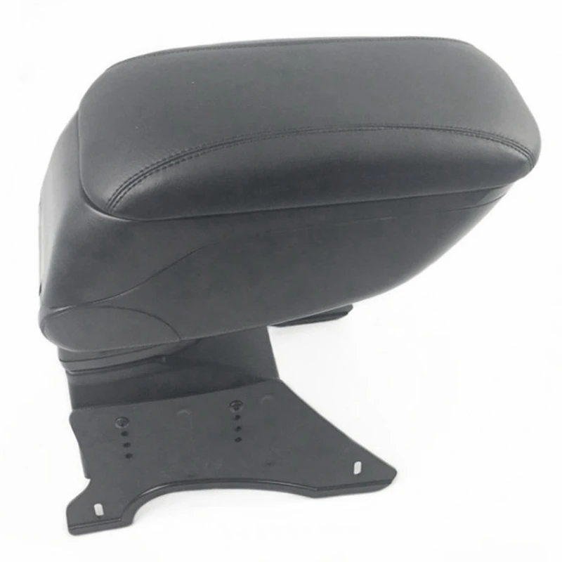 Универсальный черный кожаный подлокотник для хранения передняя центральная