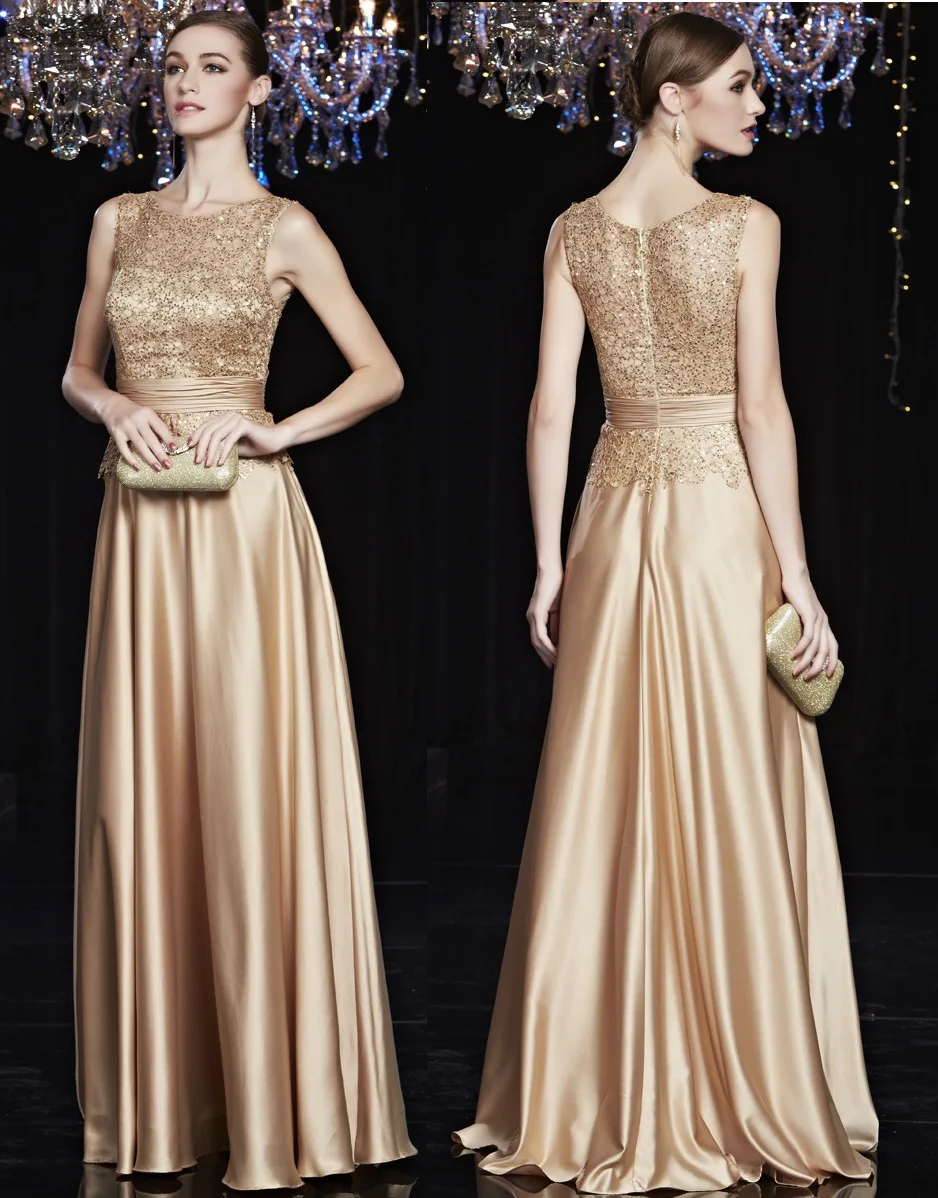 Женское длинное вечернее платье официальное для матери жениха и невесты