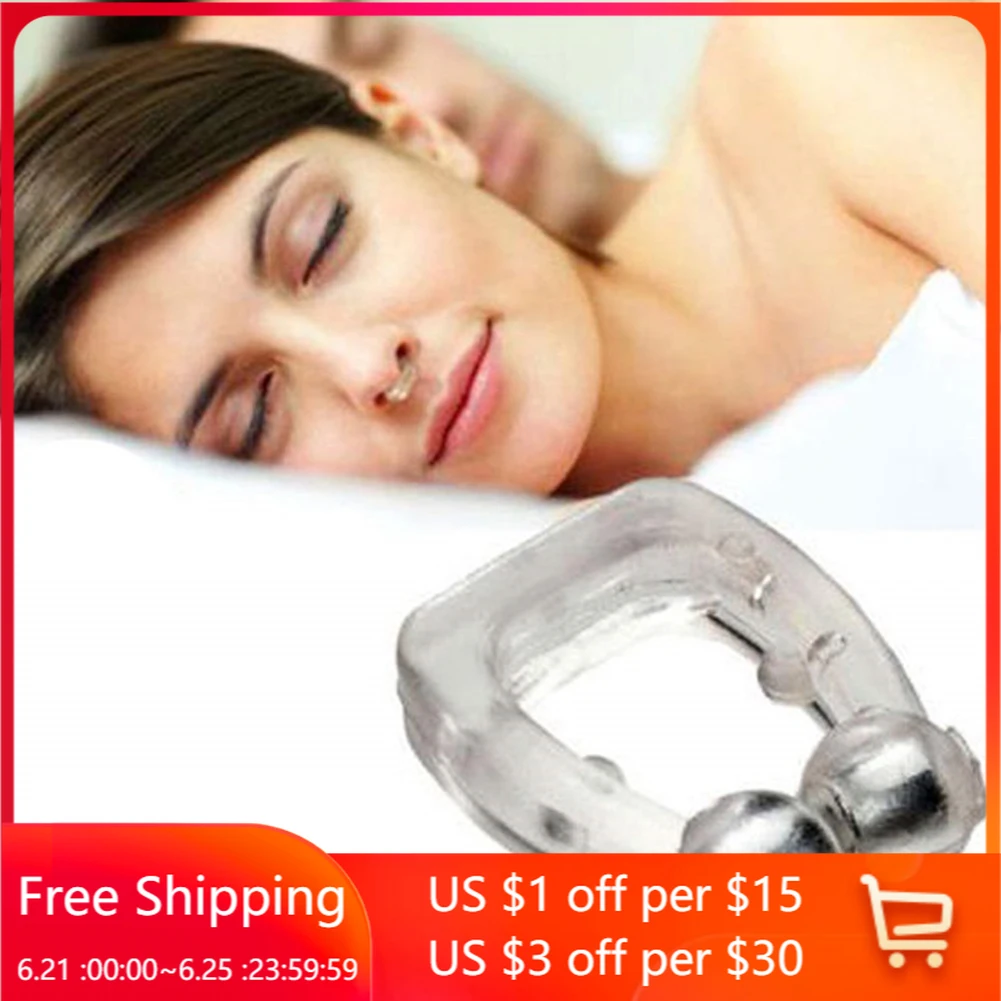 Новинка 2020 устройство против храпа силиконовая Магнитная пробка для дыхания в