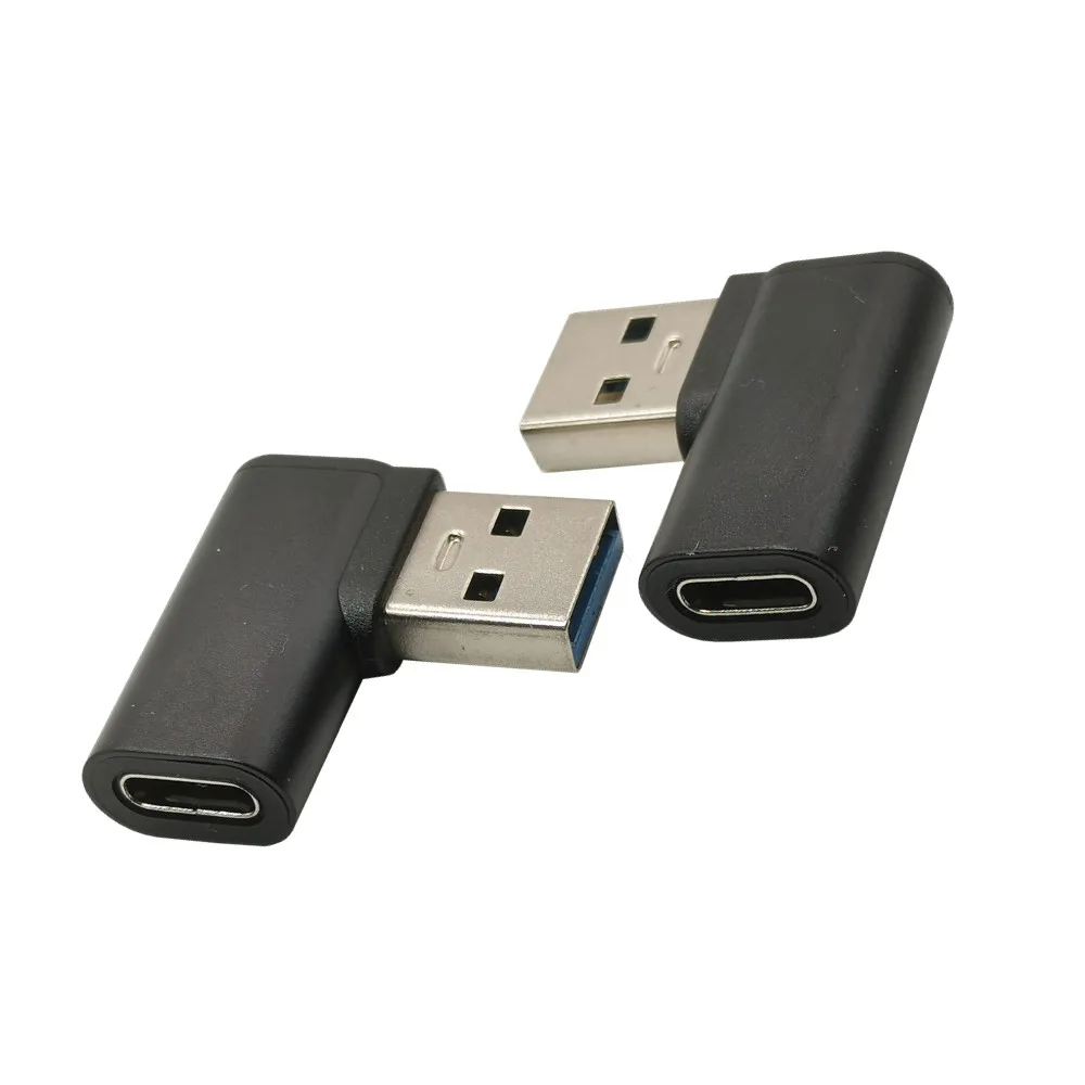 Адаптер USB 3 0 под прямым углом к гнездовому разъему типа C USB3.0 90 градусов левая и