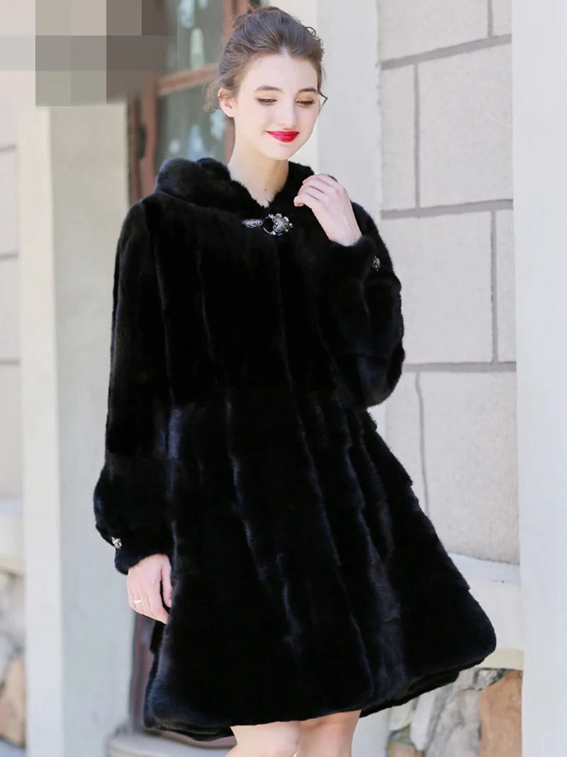 Женская зимняя длинная куртка с капюшоном размеры до 5XL|Шубы и дубленки| |