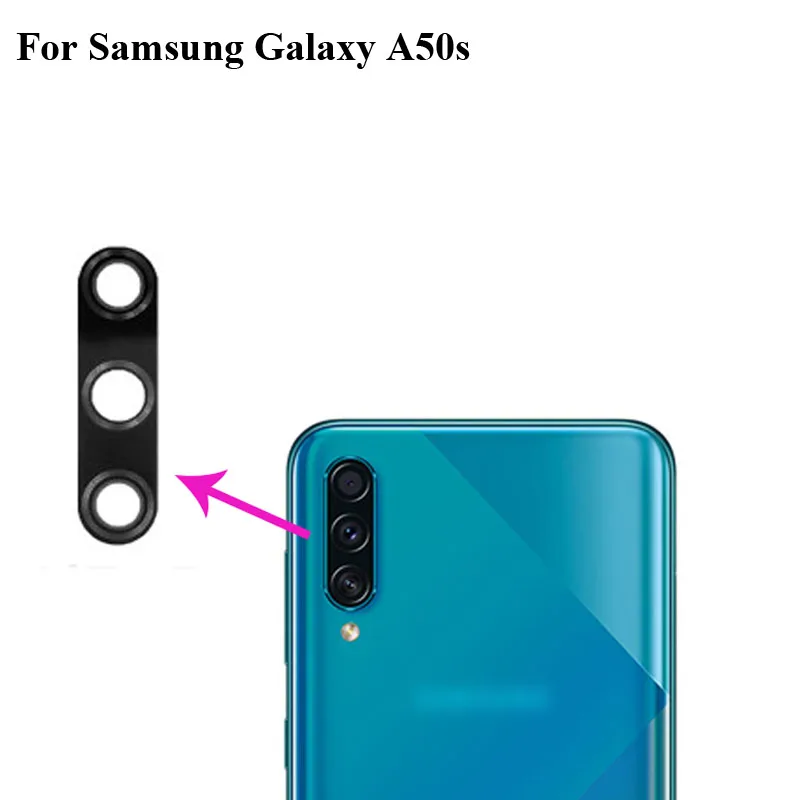 

High quality For Samsung Galaxy A50s Back Rear Camera Glass Lens test good Replacement Parts For Galaxy A 50s A50S