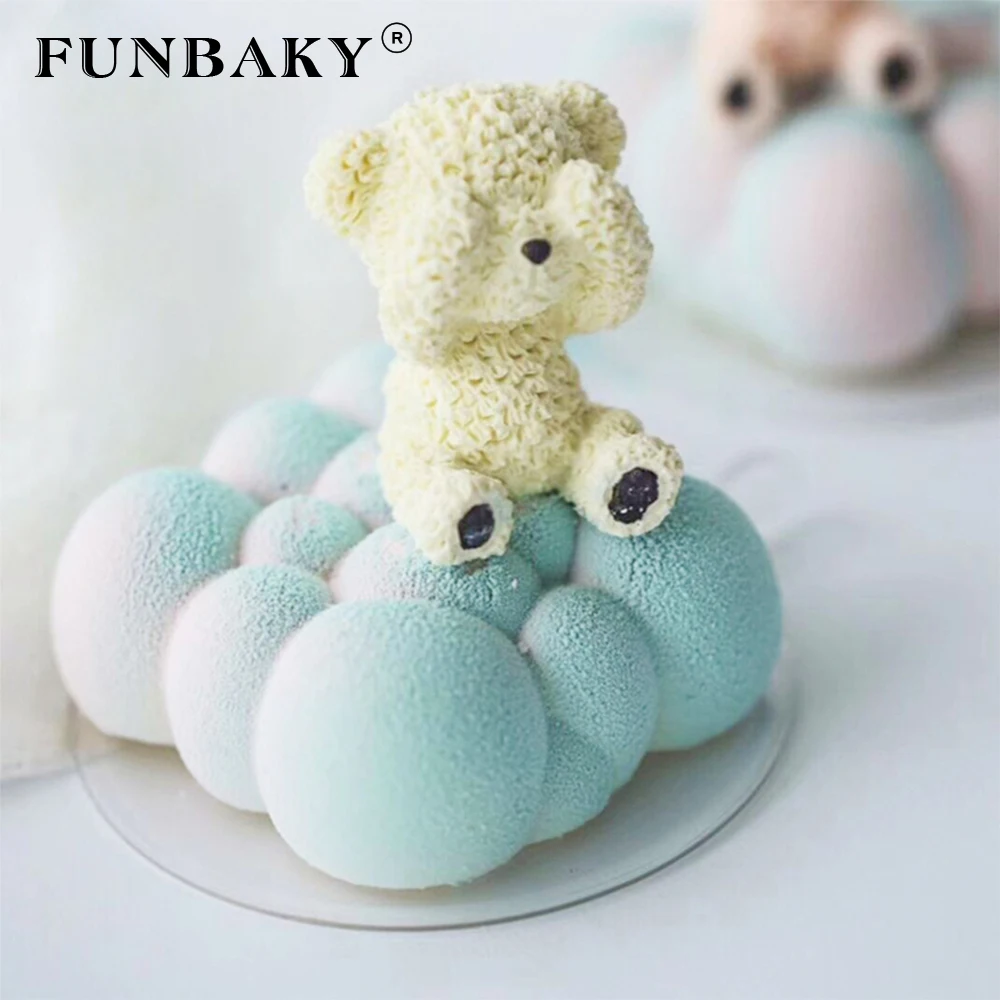FUNBAKY 3D вогнутая шариковая силиконовая форма инструменты для украшения торта мыши
