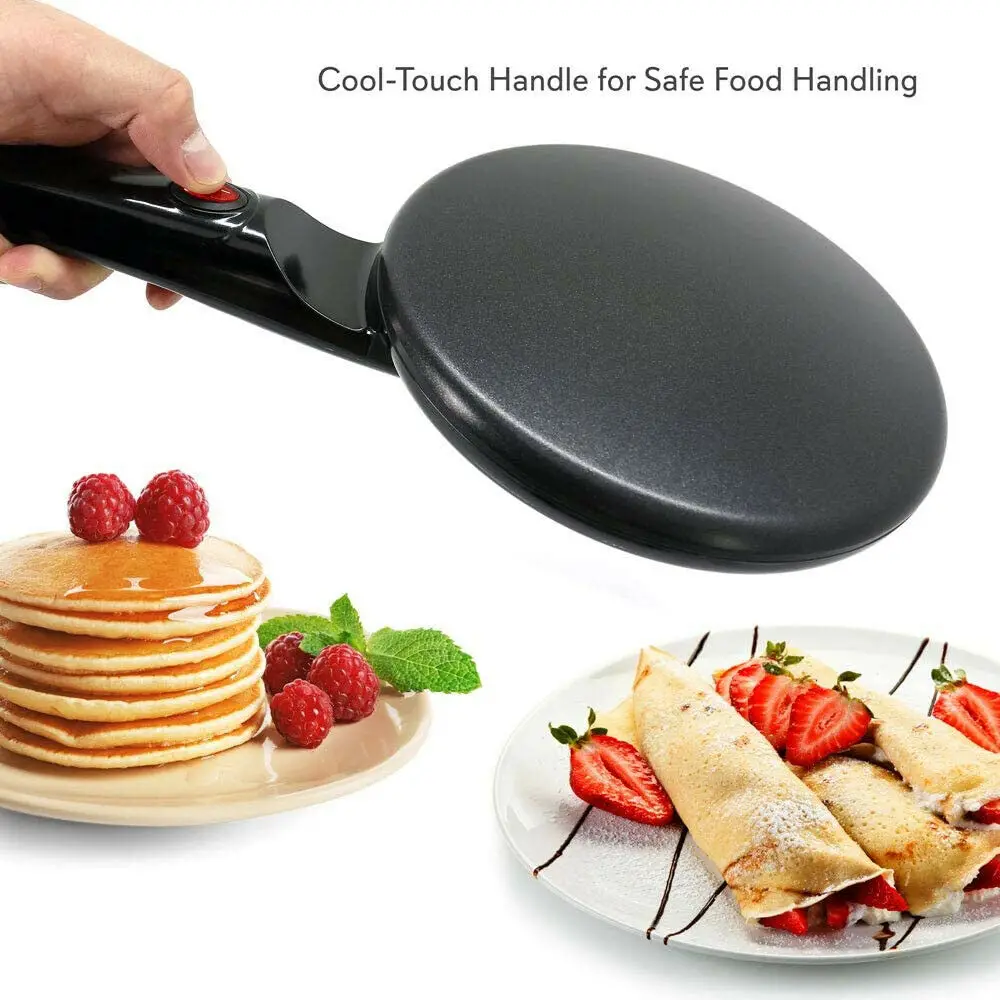 Murah Pembuat Pancake Listrik Mini Pembuat Crepe Anti-lengket Hot Plate Cooktop Panci Kontrol Suhu Otomatis Alat Dapur Mesin Kue