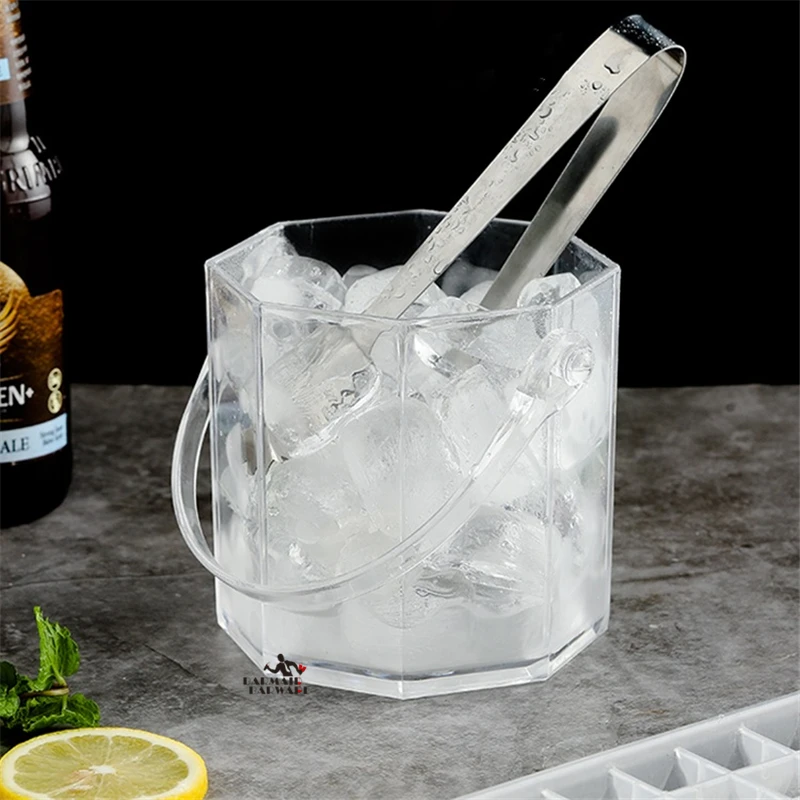 Акриловое ведро для льда 1 2 л великолепное с бриллиантами вина шампанского щипцы