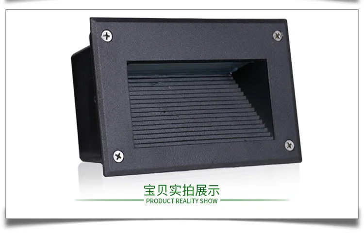 SZQIHANG 5 Вт наружная светодиодная лампочка для подножки IP67 в алюминиевой оправе лестница угловая лампа Водонепроницаемая Встраиваемая настенная лестница лампа Footlight