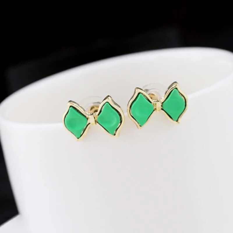 Женские 1 пара корейских ювелирных изделий модные дикие цветные трехмерные