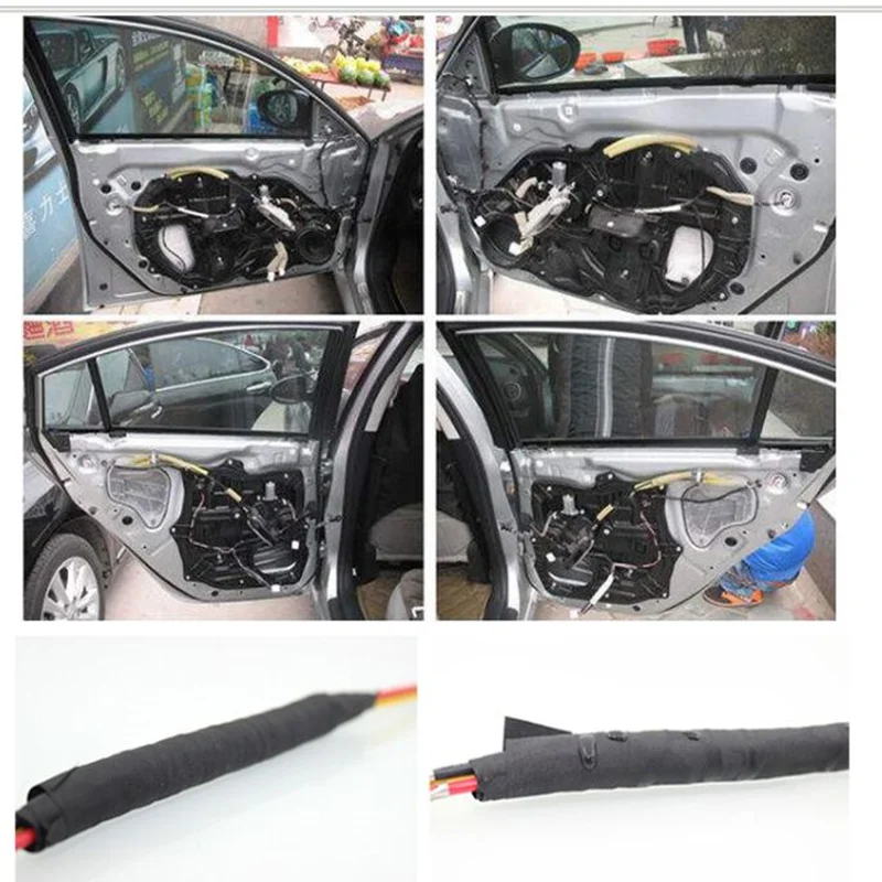 Car Heat-resistant Harness Tape Cloth Protection for fiat 500 punto c4 renault clio mitsubishi lancer palio fiat mini cooper images - 6