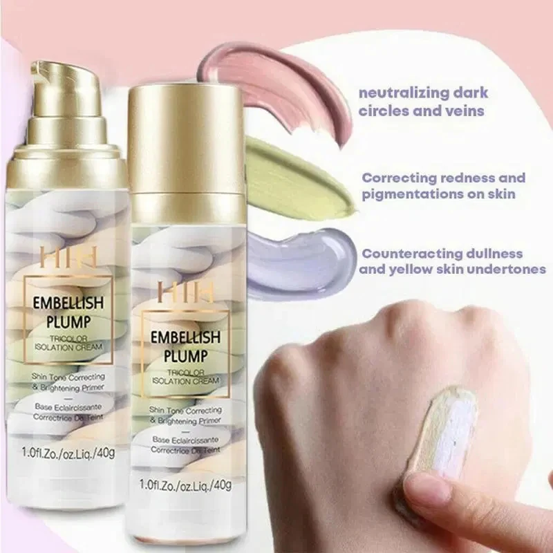 2021 Бриллиантовая кожа триколор основа для макияжа грунтовка Жидкая покрытие под