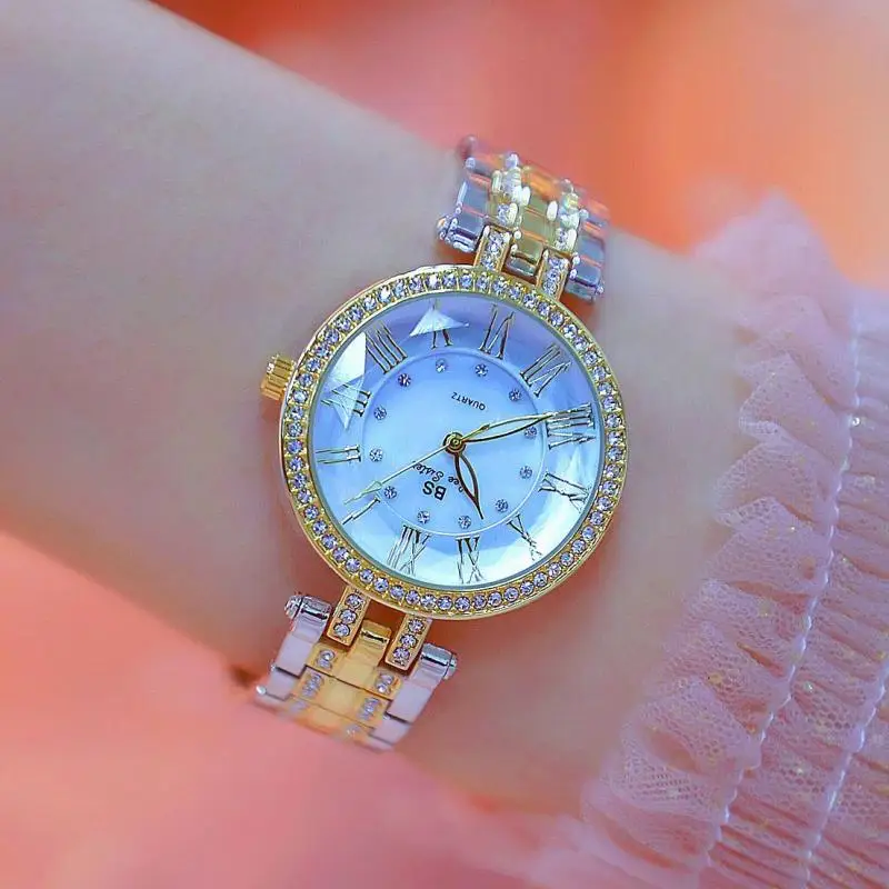 

Модные ультратонкие кварцевые часы, женские модные наручные часы из розового золота с бриллиантами, женские водонепроницаемые часы, Montre Femme...